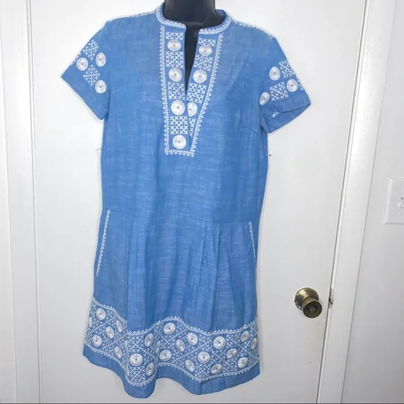 Madewell Chambray Tunic Dress Size S